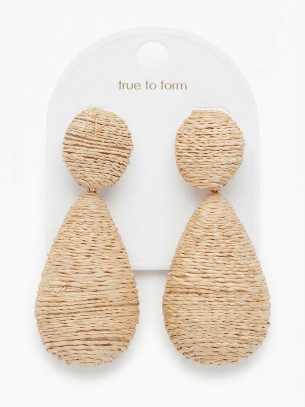 NWT ⚜️🌾⚜️ True to Form Raffia Dangle Earrings